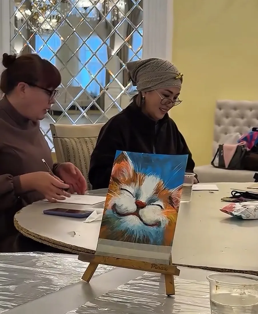 Вдохновение в красках: мастер-класс по живописи в Shygys Creative Hub