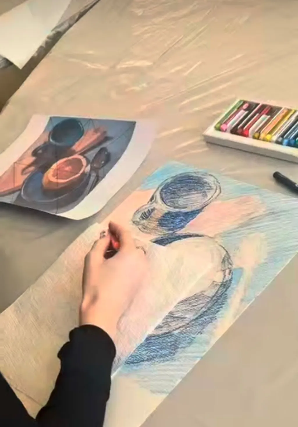 Магия цвета и фактуры: мастер-класс по масляной пастели в Shygys Creative Hub